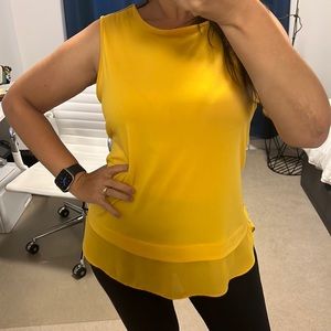 Basic yellow Banana Republic top